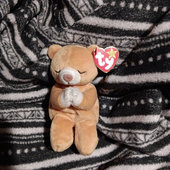 RARE retired 1999 Ty 4213 Hope Beanie Baby with all errors MINT CONDITION NEw - Picture 4 of 7